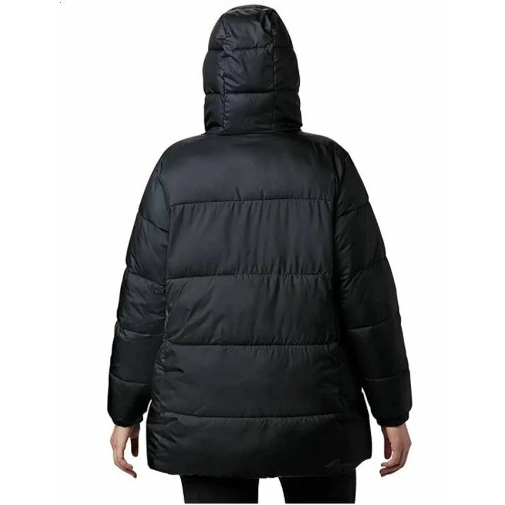 Columbia Women Columbia Puffer Hooded Navy Puffer‎ Jacket Relax Fit Size 3X NEW